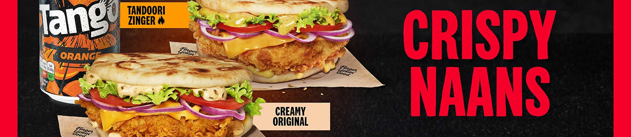 Crispy Naans Tandoori Zinger creamy original