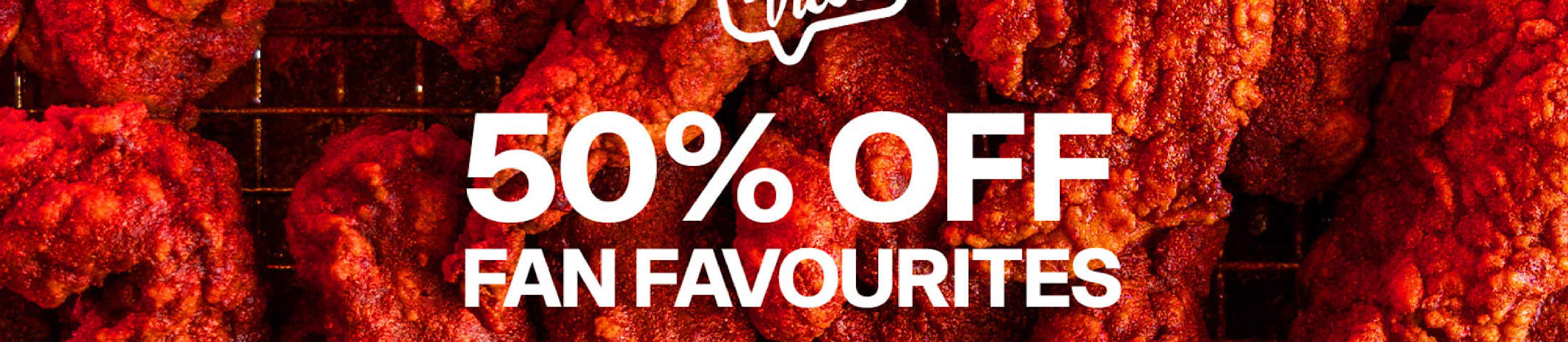 50% off fan favourites