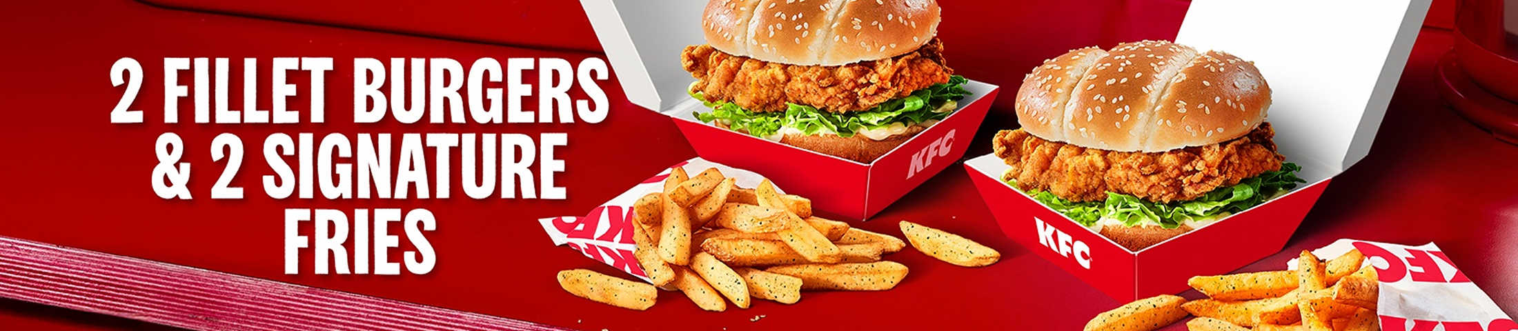 2 Fillet Burgers & 2 Signature Fries