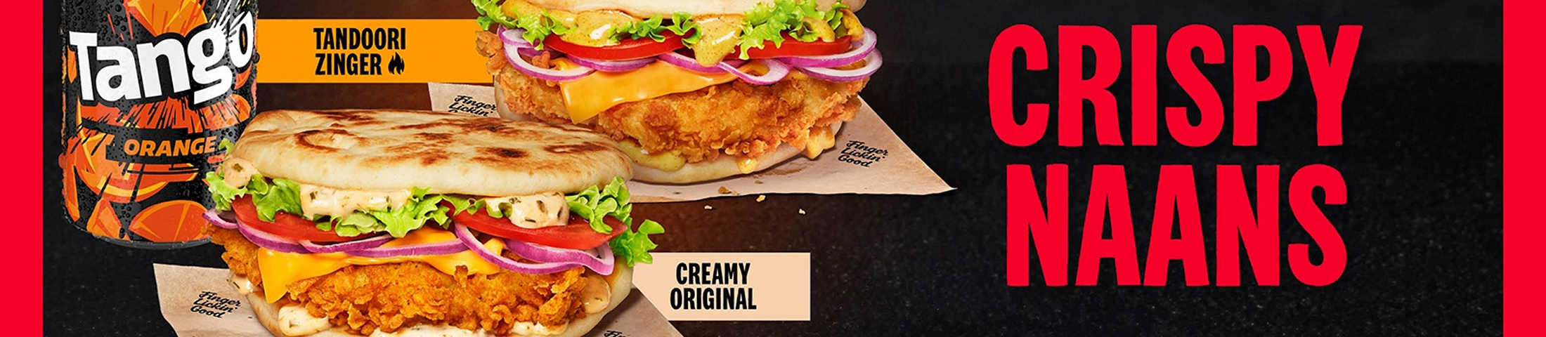 Crispy Naans Tandoori Zinger creamy original