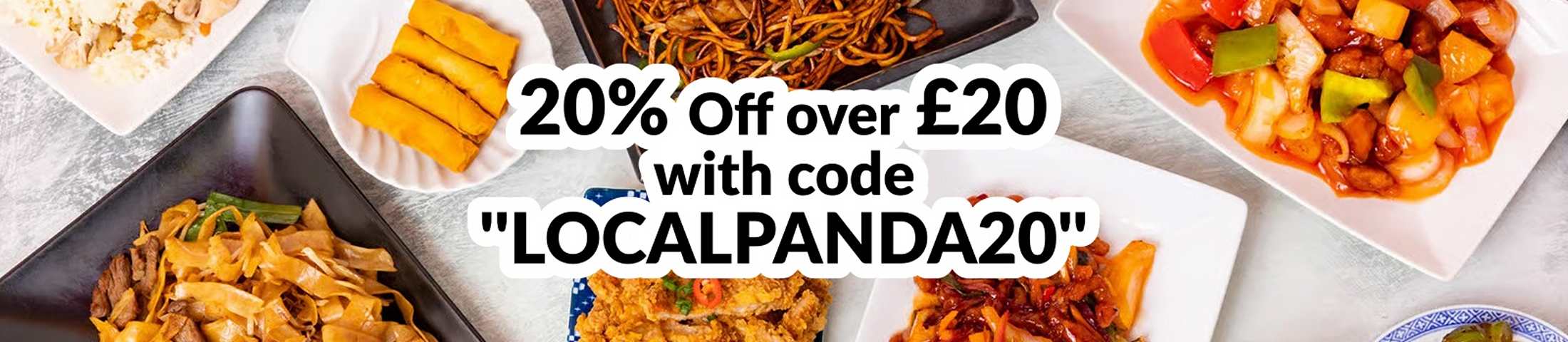 20% off over £20 with code LOCALPANDA20