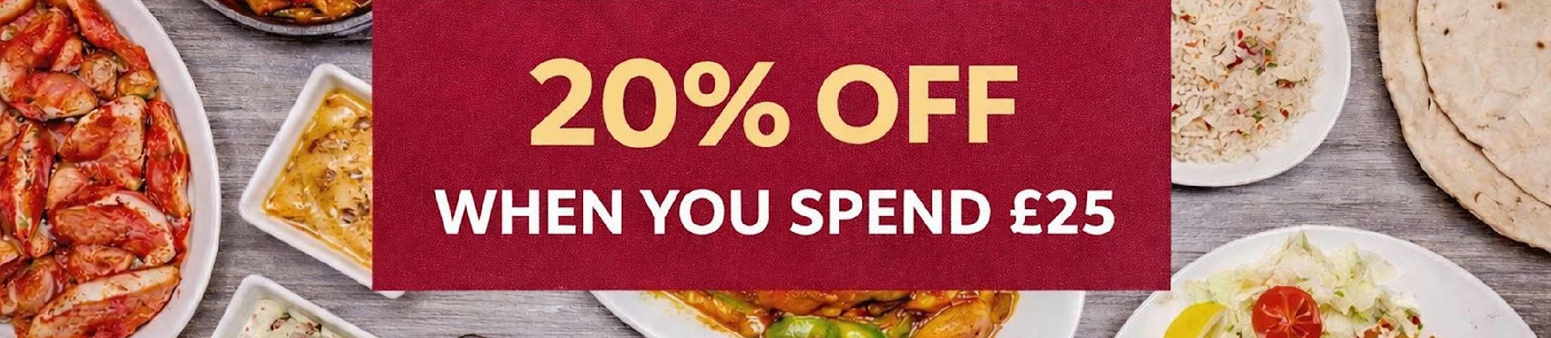 20% off when you spend £25