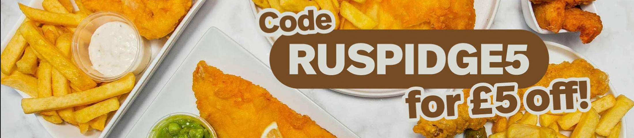 CODE RUSPIDGE5 FOR £5 OFF 