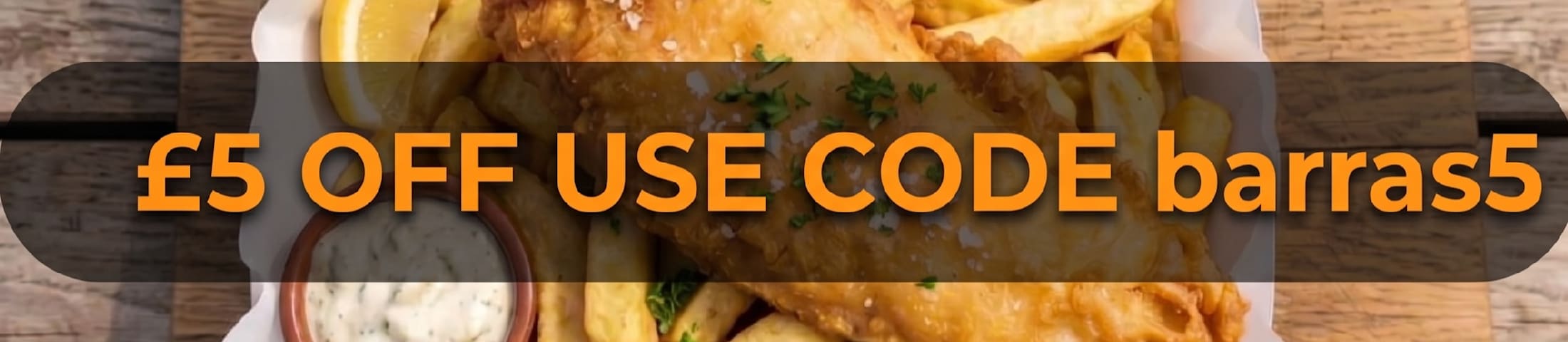 £5 OFF SUE CODE barras5