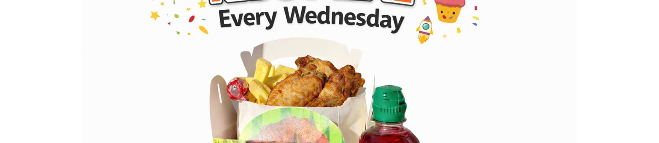 half price kids meals every wednesday