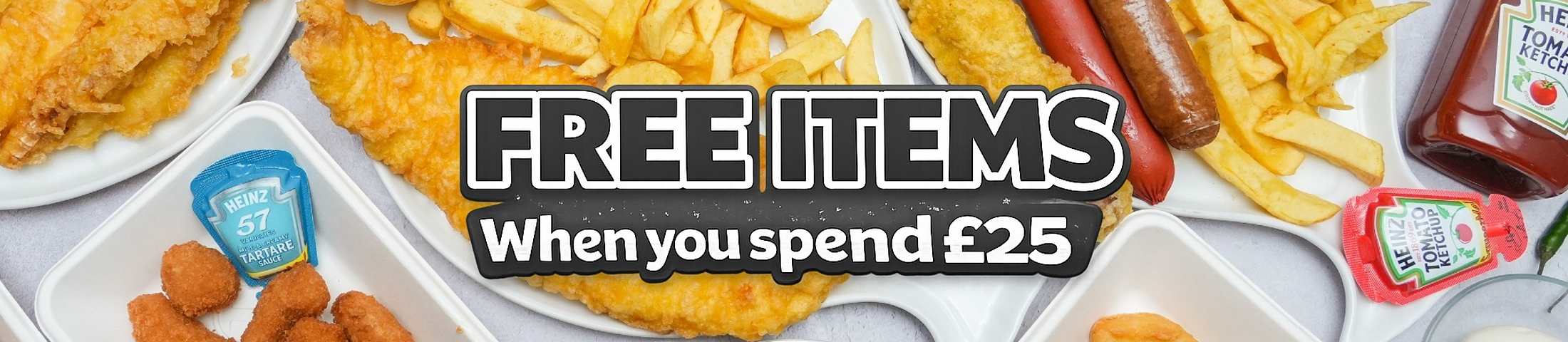 free items when you spend £25