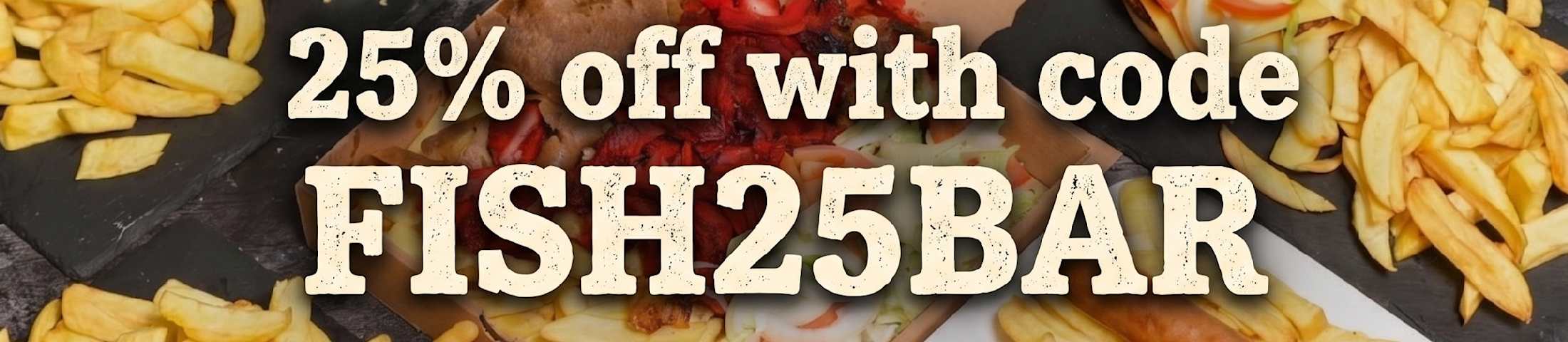 25% off with code 'fish25bar'