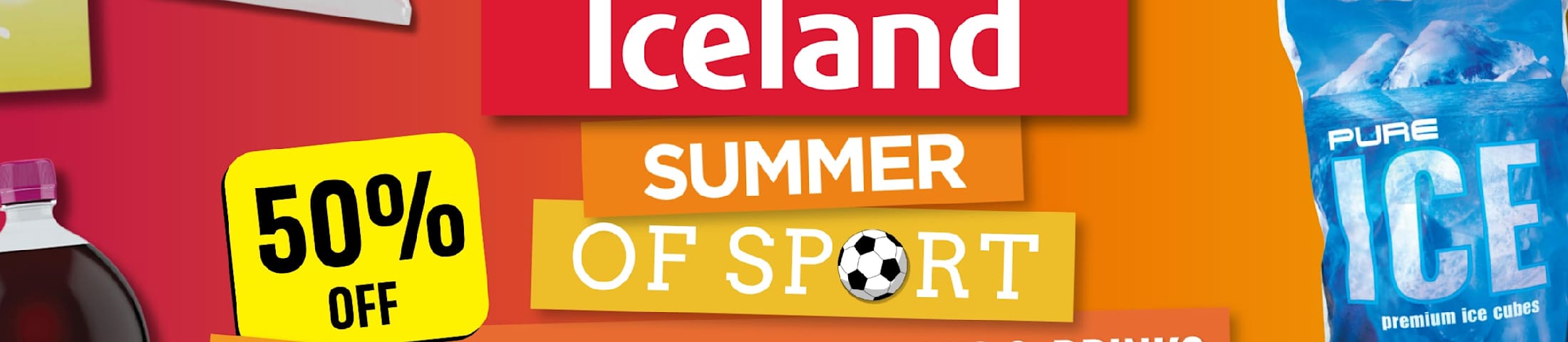 Summer of sport match day pizza snacks & drinks 50% off