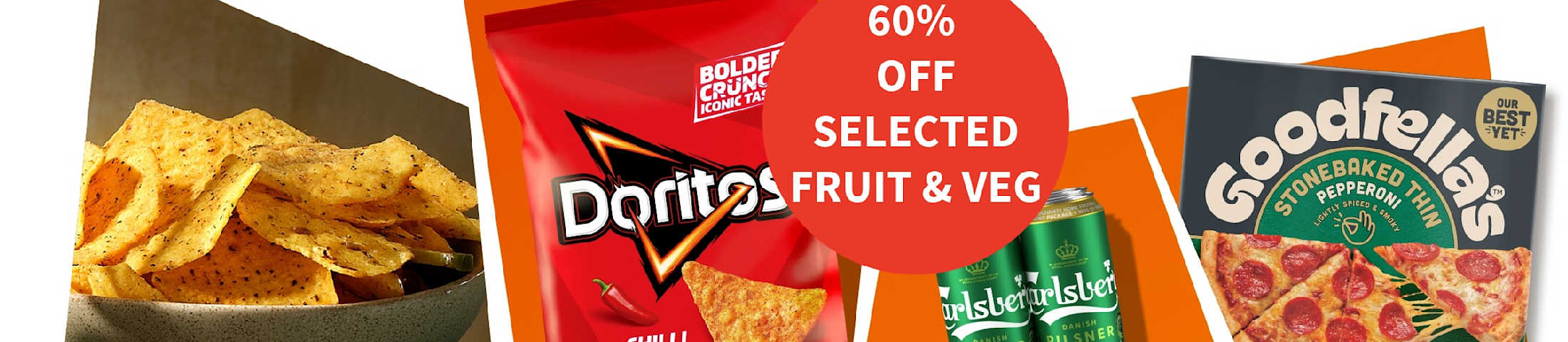 60% off selected fruit & veg. Sainsbury's Local.