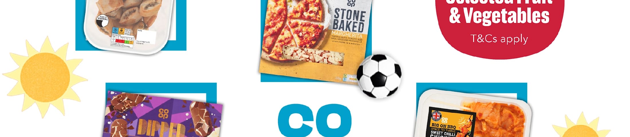 60% off selected fruit & vegetables, T&Cs apply. Co-op