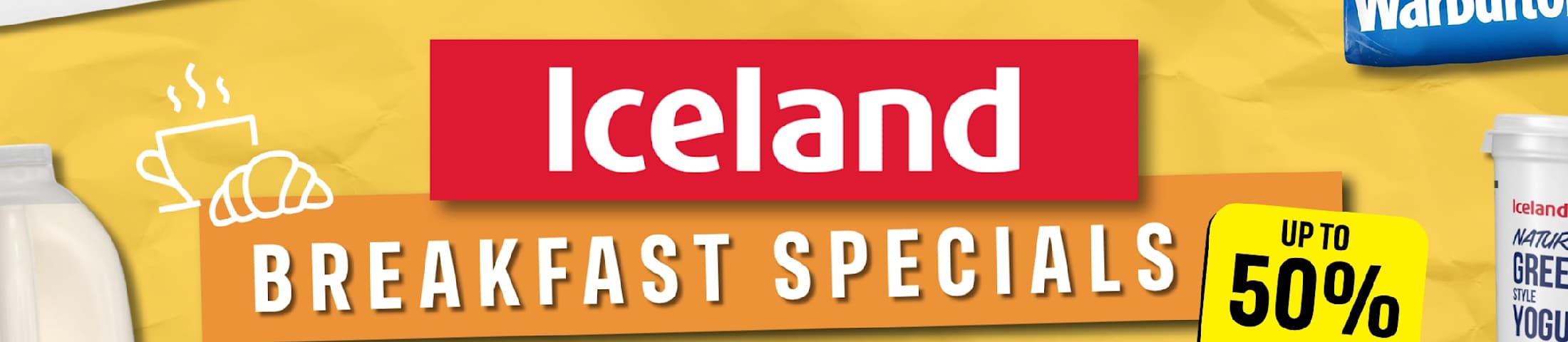 Breakfast specials up to 50% off