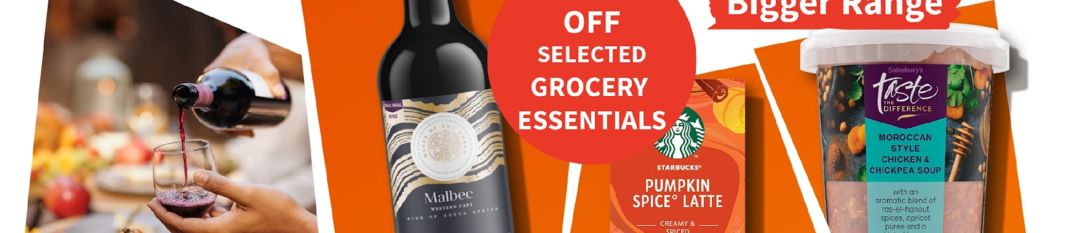 50% off selected grocery essentials