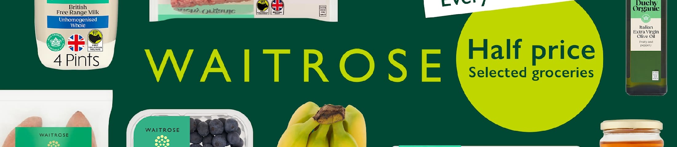 every wednesday half price selected groceries
