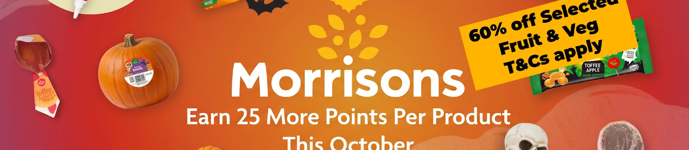 60% off selected fruit and veg
