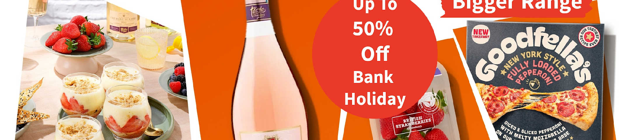 Up to 50% off bank holiday. Sainsbury's Local Bigger range