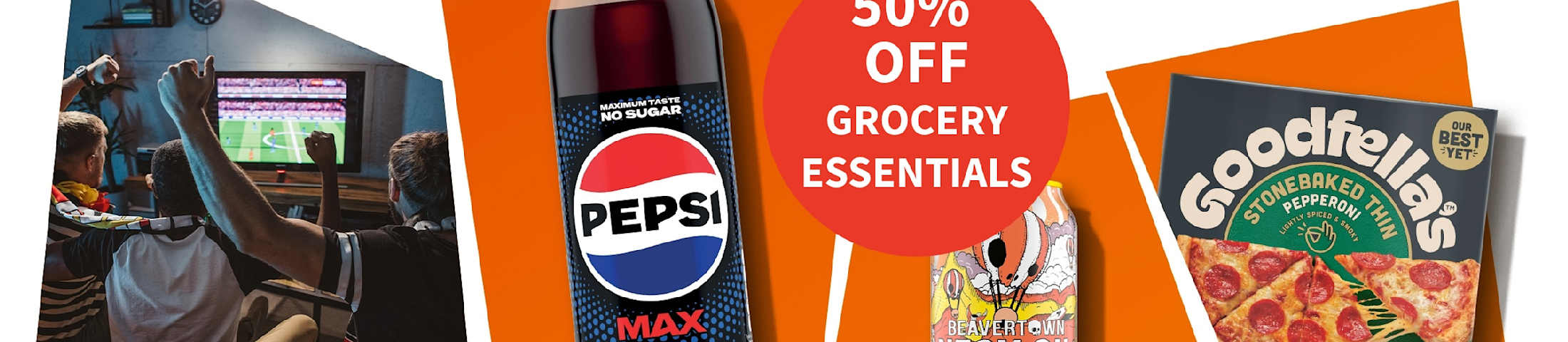 50% off grocery essentials. Sainsbury's Local.