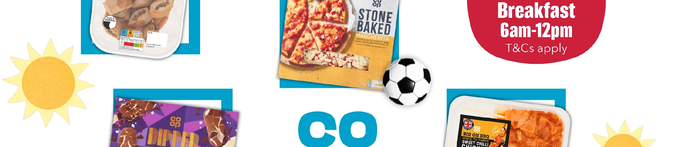 Up to 50% off Post-Match Breakfast 6am-12pm, T&Cs apply, Co-op