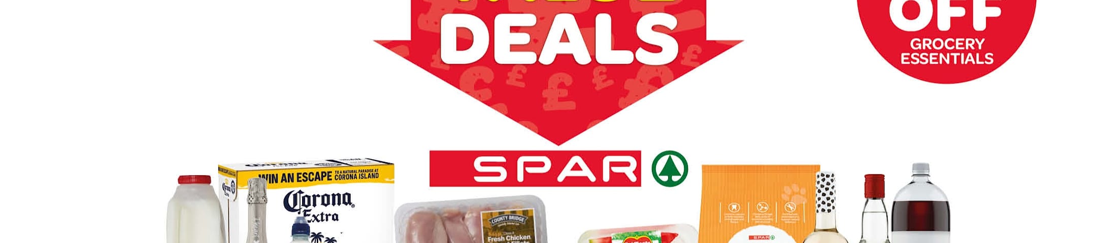 up to 50% off grocery essentials