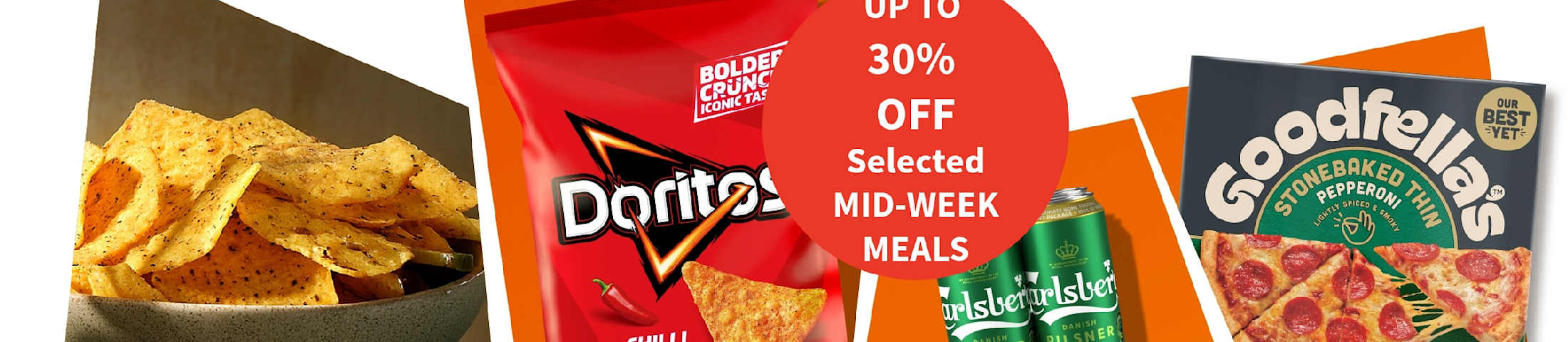 Up to 30% off selected Mid-week meals. Sainsbury's