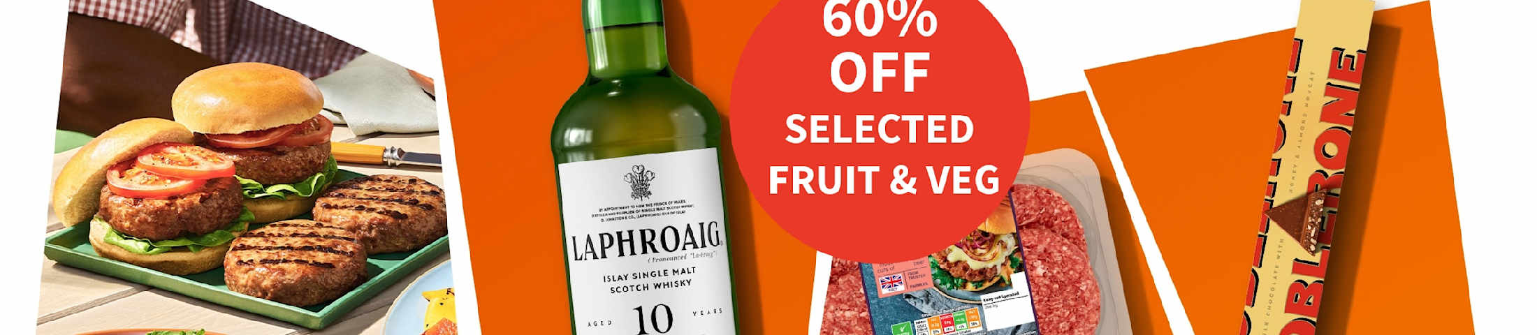 60% off selected fruit & veg. Sainsbury's.