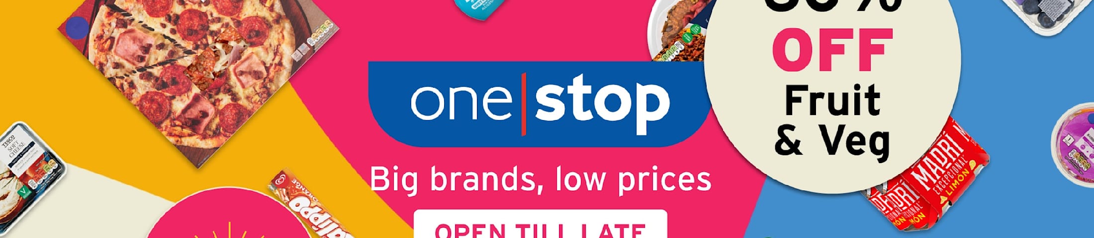 60% off fruit & veg