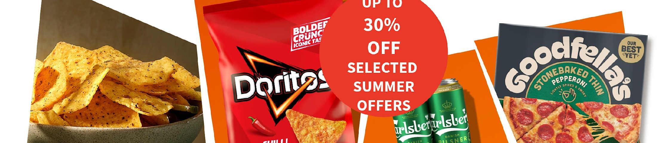 Up to 30% off selected summer offers. Sainsbury's