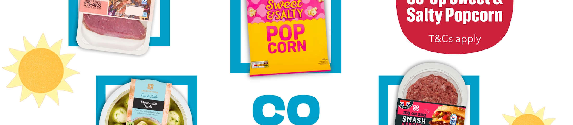 85% off Co-op Sweet & Salty Popcorn, T&Cs apply. Co-op