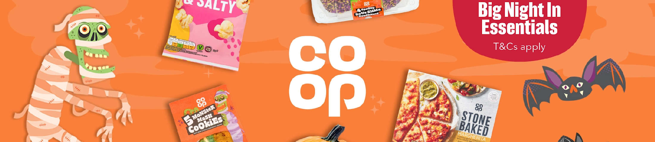 Up to 50% off selected big night in essentials, T&Cs apply. Co-op