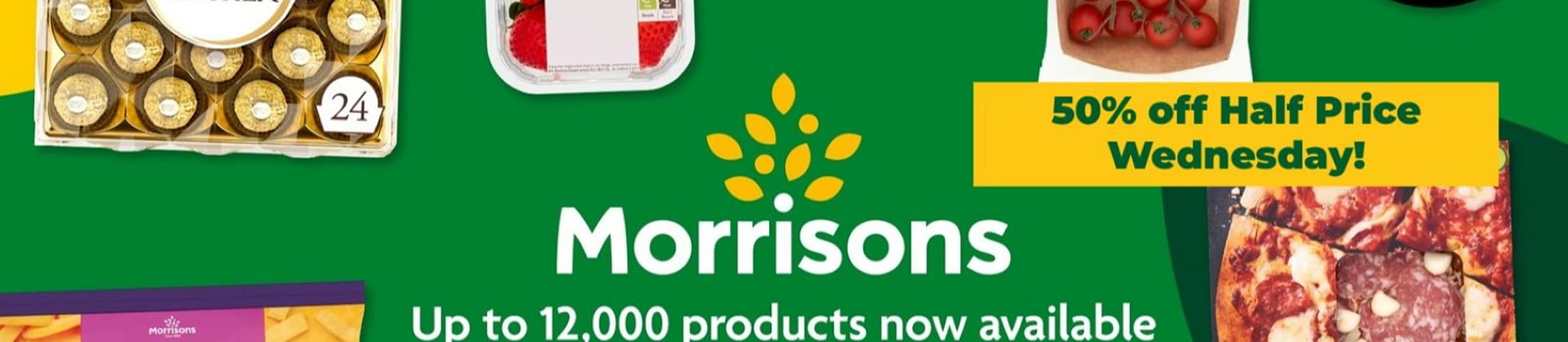 Half Price Wednesday up to 50% Off