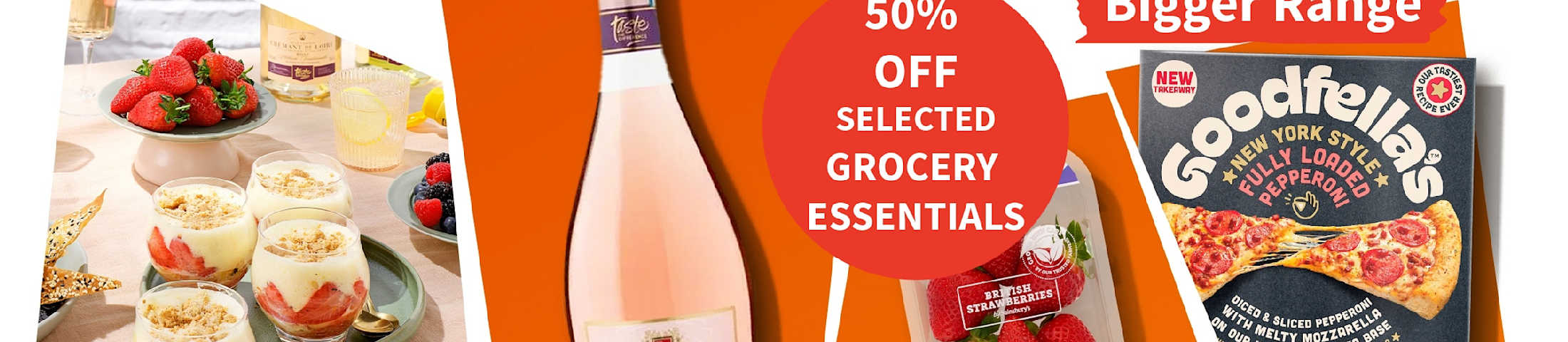 50% off selected grocery essentials. Sainsbury's Local Bigger range