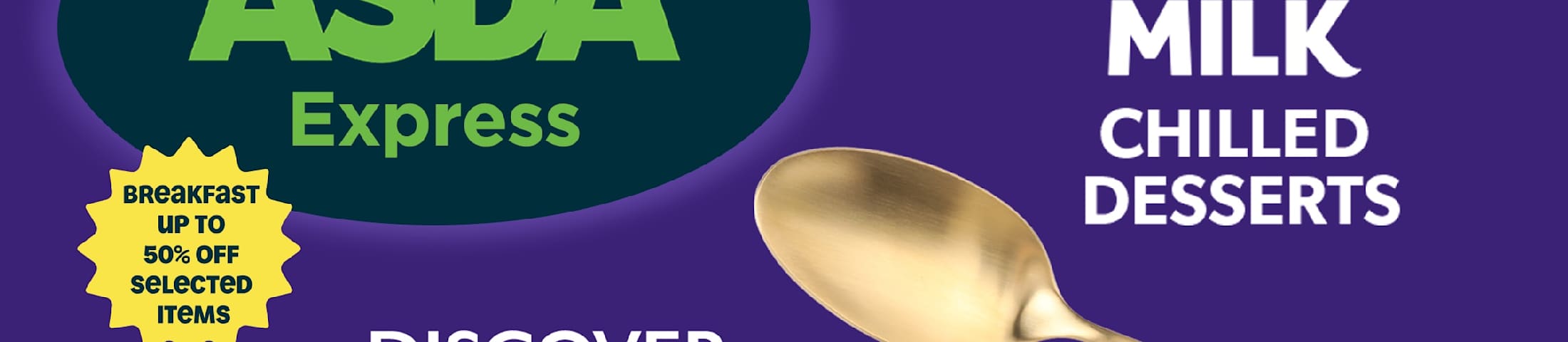 Breakfast up to 50% off selected items