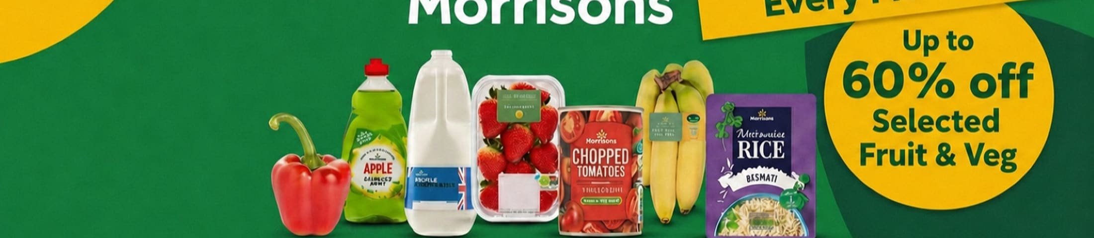 every monday up to 60% off selected fruit & veg