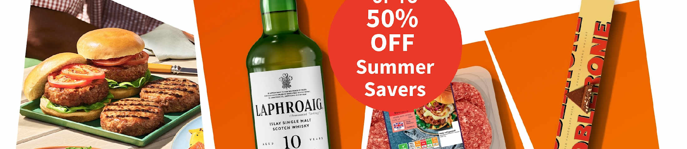 Up to 50% off Summer Savers. Sainsbury's
