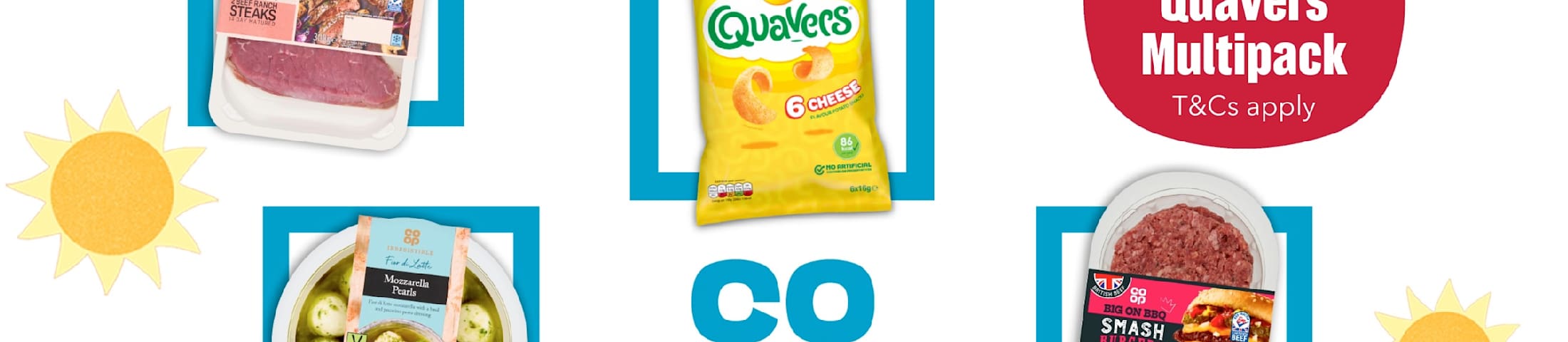 85% off Quavers Multipack, T&Cs apply. Co-op
