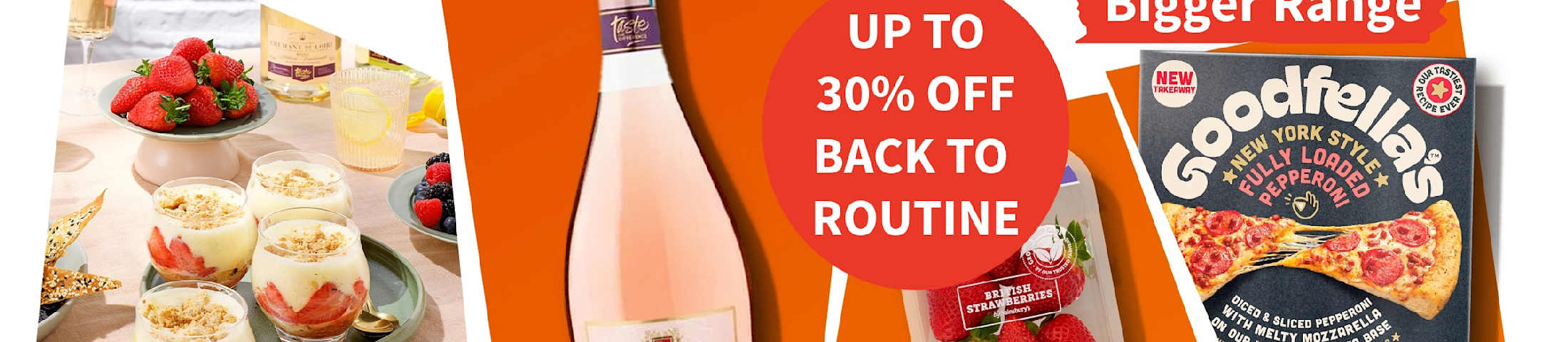 Up to 30% off Back to Routine, Sainsbury's local bigger range