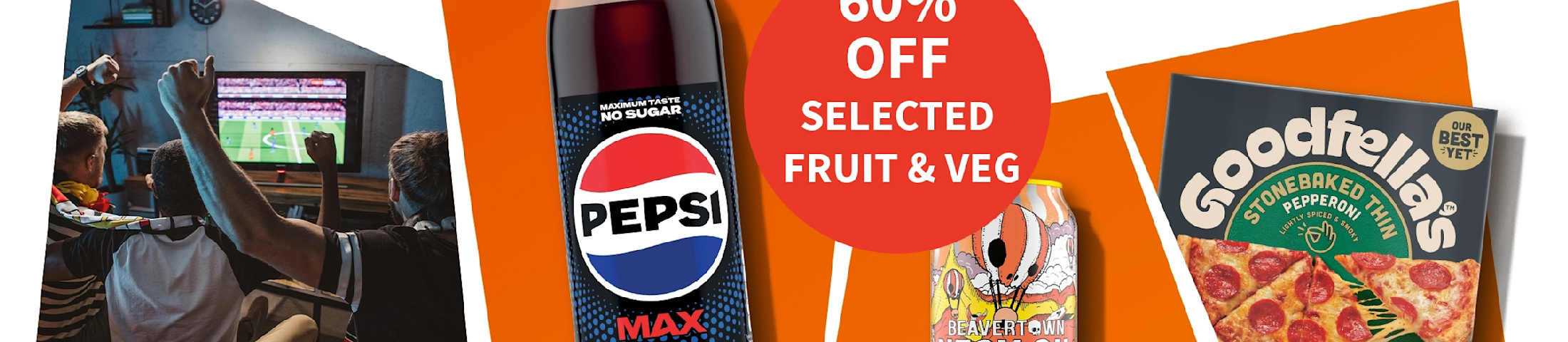 60% off selected fruit & veg. Sainsbury's Local.