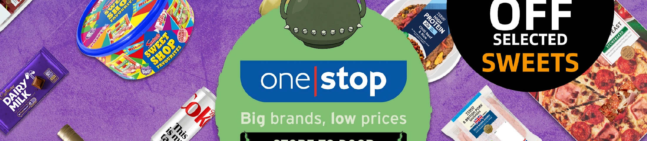 up to 55% off selected sweets