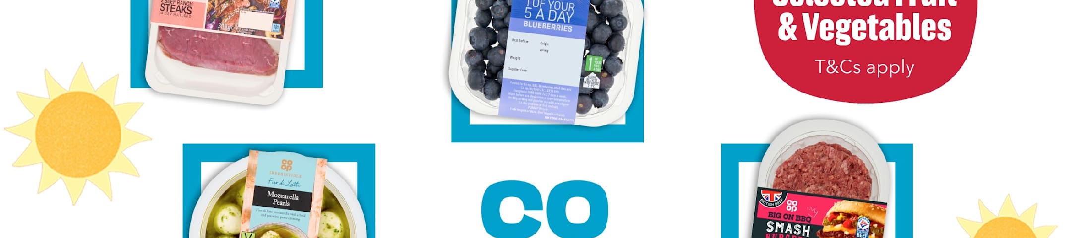 60% off selected fruit & vegetables, T&Cs apply. Co-op