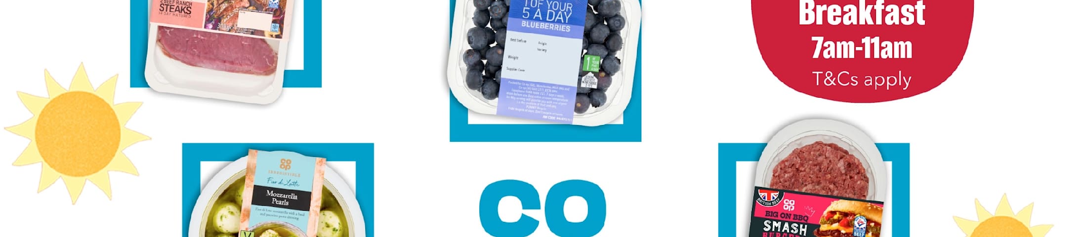 Up to 30% off selected breakfast 7am-11am, T&Cs apply. Co-op