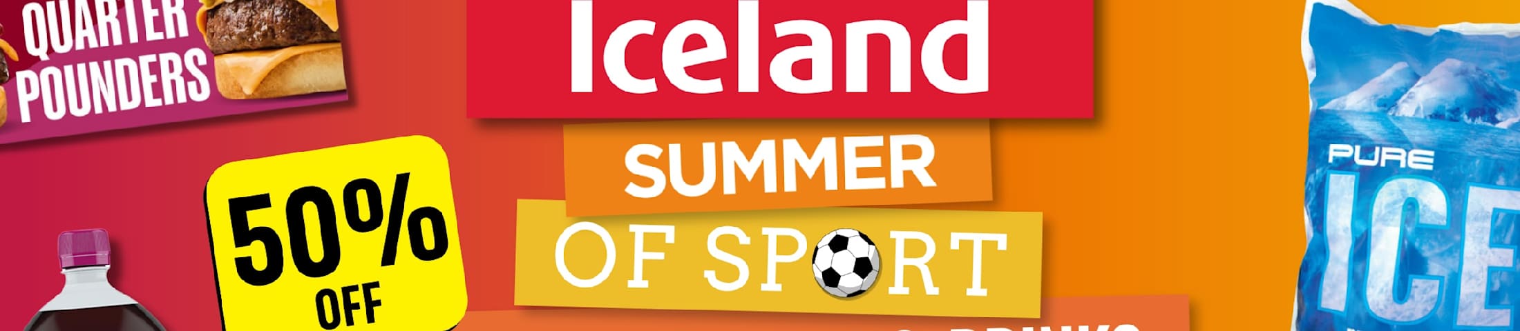 Summer of sport match day pizza snacks & drinks 50% off