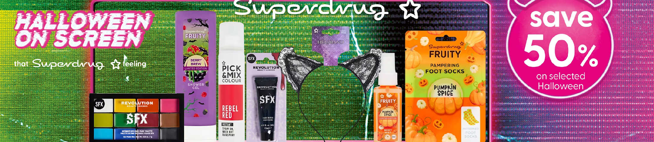 save 50% on selected halloween
