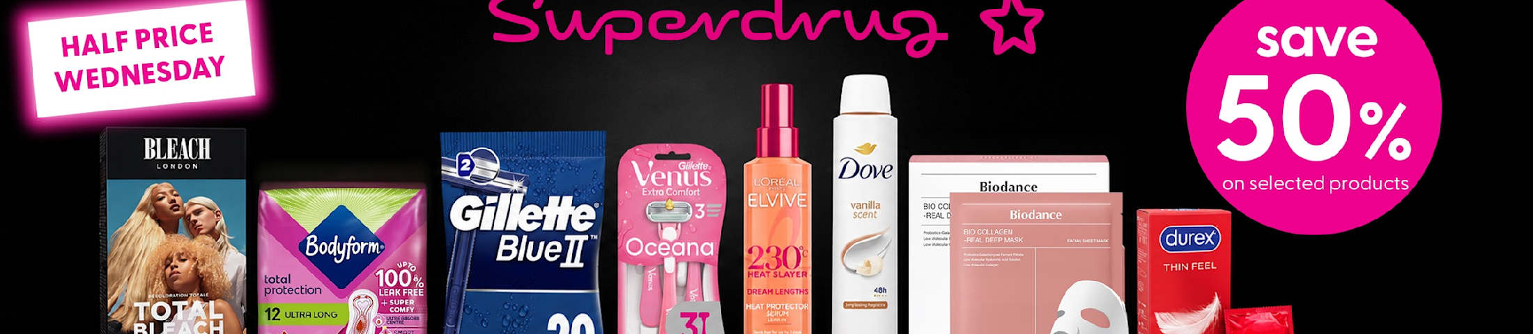 save 50% on selected products