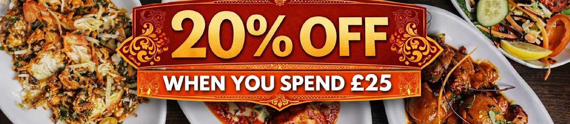 20% off when you spend £25