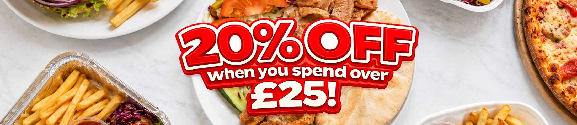 20% off when you spend over £25