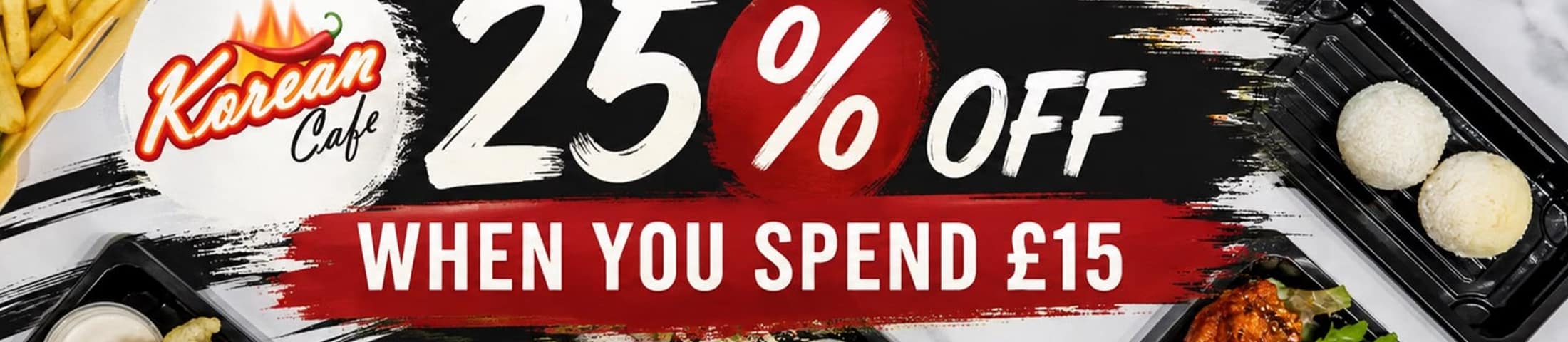 25% OFF WHEN YOU SPEND £15