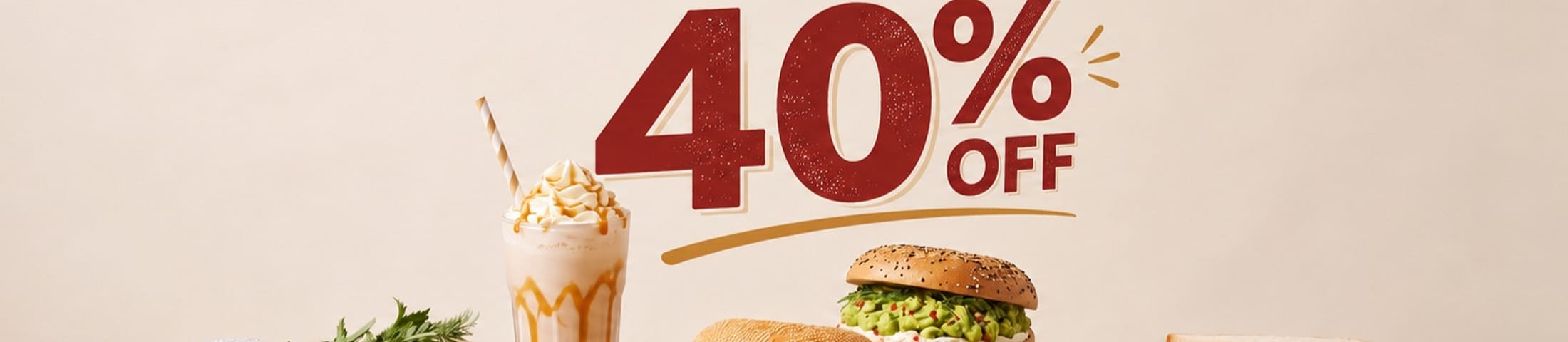 Spend £15 and get 40% off