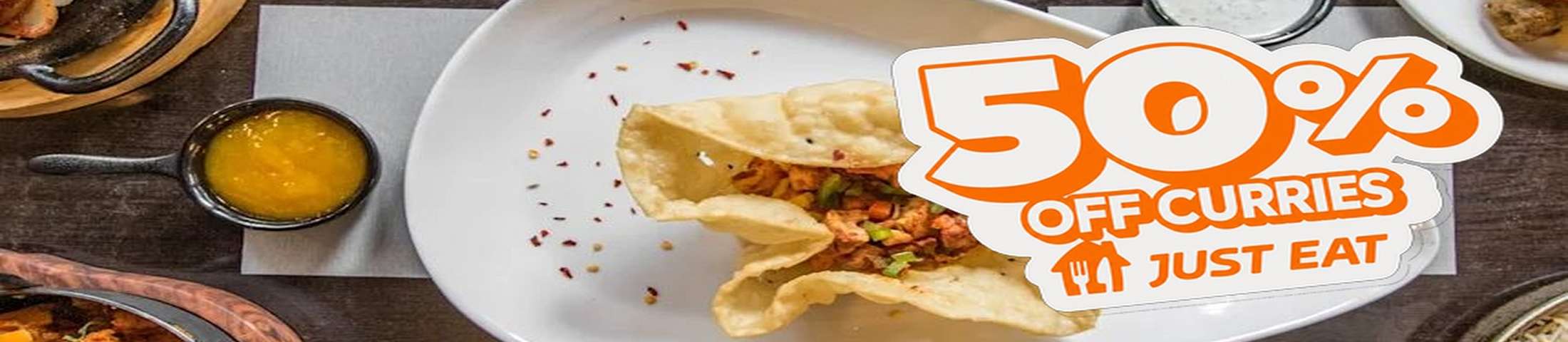 50% off Curries on Just Eat