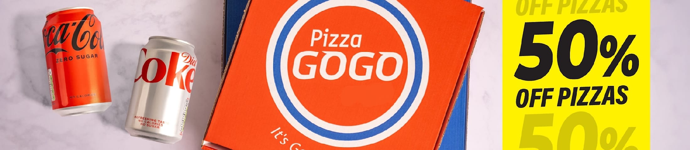 50% Off Pizzas