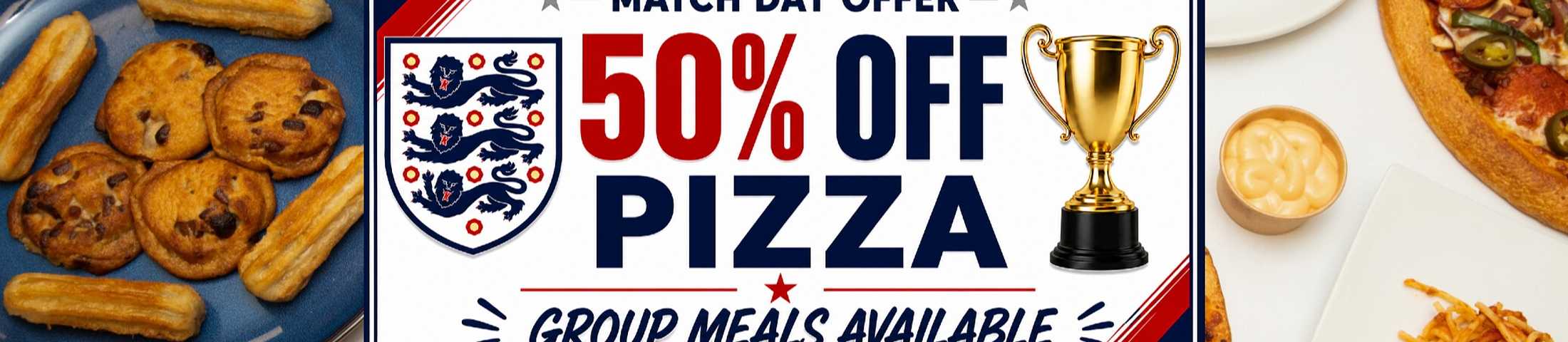 50% OFF PIZZA
