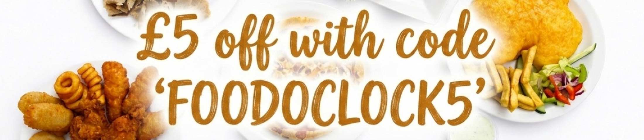 £5 off with code 'FOODOCLOCK5'